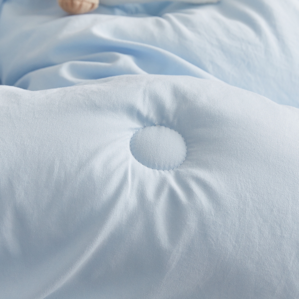 91家纺网 家纺一手货源 找家纺 品乐家纺 2025新款A类云朵棉熊猫宝贝冬被被子被芯 熊猫宝贝-浅蓝