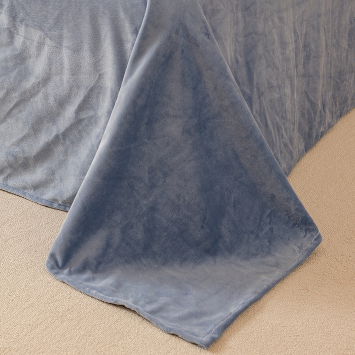 91家纺网 家纺一手货源 找家纺 雯雨家纺 全棉纯棉加牛奶绒宝宝绒一面棉一面绒四件套 棉绒-布莱格