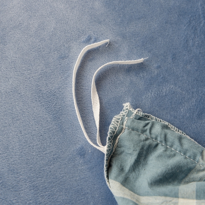 91家纺网 家纺一手货源 找家纺 雯雨家纺 全棉纯棉加牛奶绒宝宝绒一面棉一面绒四件套 棉绒-海蓝格