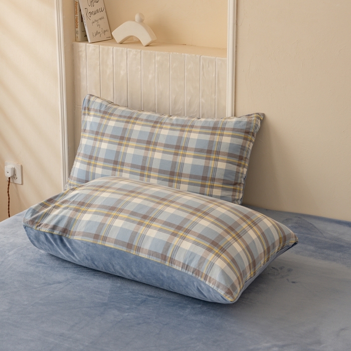 91家纺网 家纺一手货源 找家纺 雯雨家纺 全棉纯棉加牛奶绒宝宝绒一面棉一面绒四件套 棉绒-莫尼兰