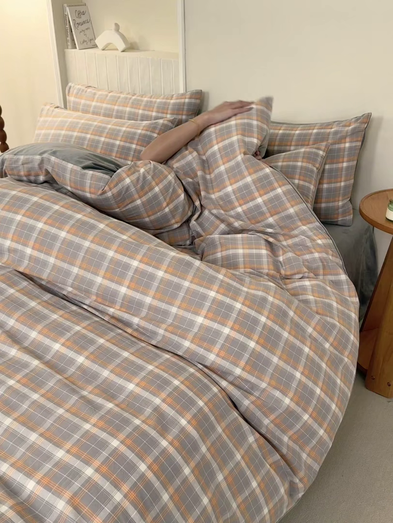 91家纺网 家纺一手货源 找家纺 雯雨家纺 全棉纯棉加牛奶绒宝宝绒一面棉一面绒四件套 棉绒-诺卡