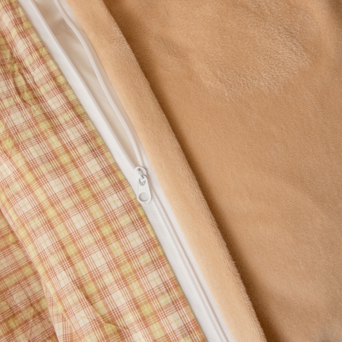 91家纺网 家纺一手货源 找家纺 雯雨家纺 全棉纯棉加牛奶绒宝宝绒一面棉一面绒四件套 棉绒-西蒙咖