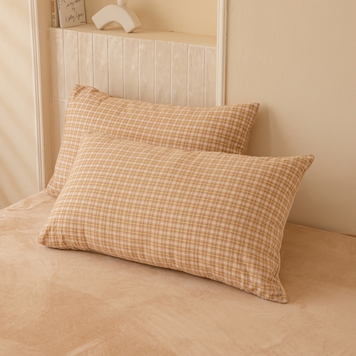 91家纺网 家纺一手货源 找家纺 雯雨家纺 全棉纯棉加牛奶绒宝宝绒一面棉一面绒四件套 棉绒-西蒙咖