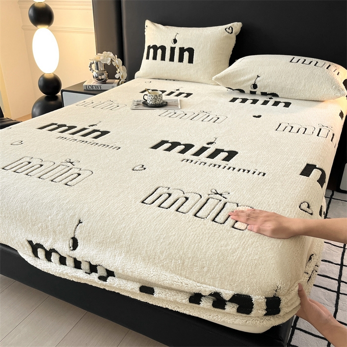 （总）源舍家纺 2025新款阳离子min系列舒棉绒提花床笠