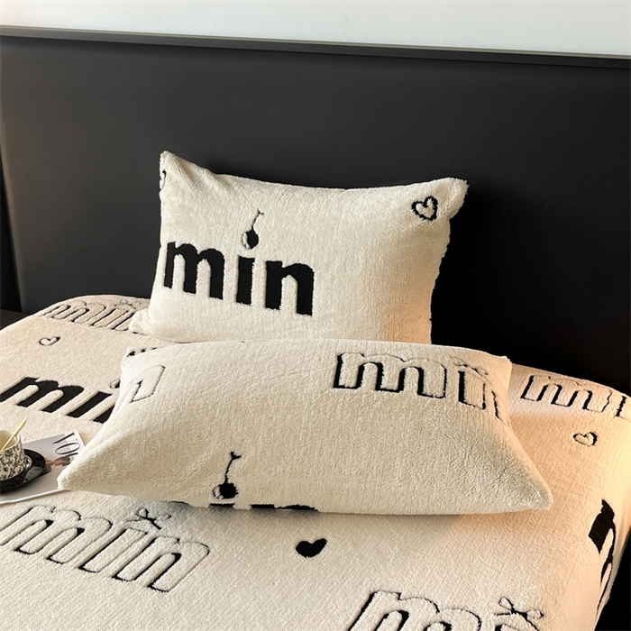 91家纺网 家纺一手货源 找家纺 （总）源舍家纺 2025新款阳离子min系列舒棉绒提花床笠