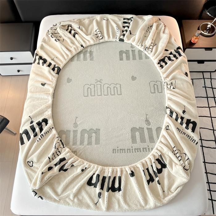 91家纺网 家纺一手货源 找家纺 （总）源舍家纺 2025新款阳离子min系列舒棉绒提花床笠