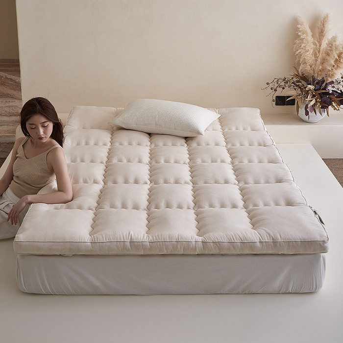 （总）良品汇馆 2025新款【棉麻纤维大豆床垫】棉麻床垫良品大豆纤维柔软加厚保暖民宿舍学生床褥秋冬款