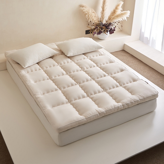 91家纺网 家纺一手货源 找家纺 （总）良品汇馆 2025新款【棉麻纤维大豆床垫】棉麻床垫良品大豆纤维柔软加厚保暖民宿舍学生床褥秋冬款