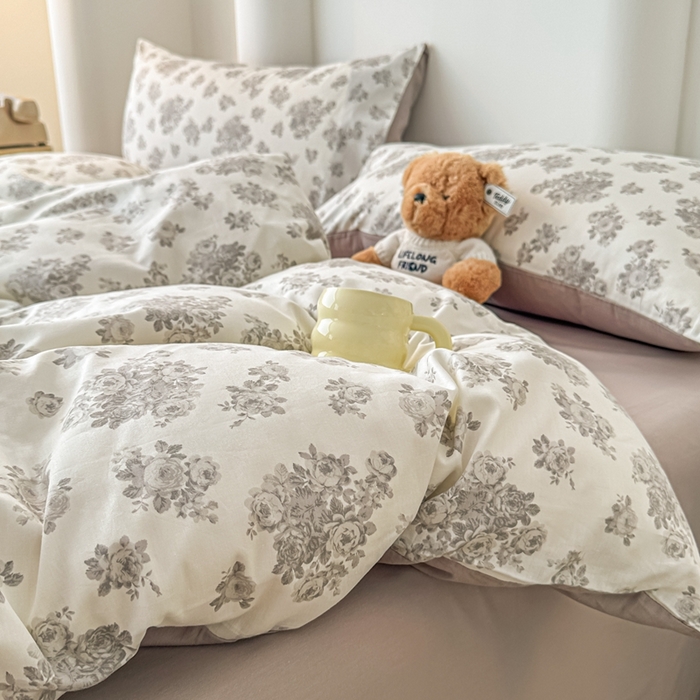 91家纺网 家纺一手货源 找家纺 （总）泰迪爱兰Teddy ISLAND 2025新款40支全棉印花刺绣四件套