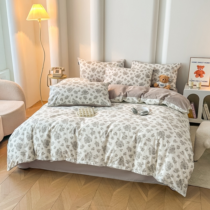 91家纺网 家纺一手货源 找家纺 （总）泰迪爱兰Teddy ISLAND 2025新款40支全棉印花刺绣四件套