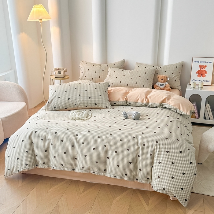 91家纺网 家纺一手货源 找家纺 泰迪爱兰Teddy ISLAND 2025新款40支全棉印花刺绣四件套 守护甜心