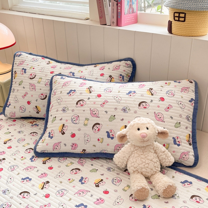 91家纺网 家纺一手货源 找家纺 贝扬思家纺 2025新款云感双层纱ins少女心可爱系加厚豆豆被床盖暖梦系列（小红书推荐） 新新酱