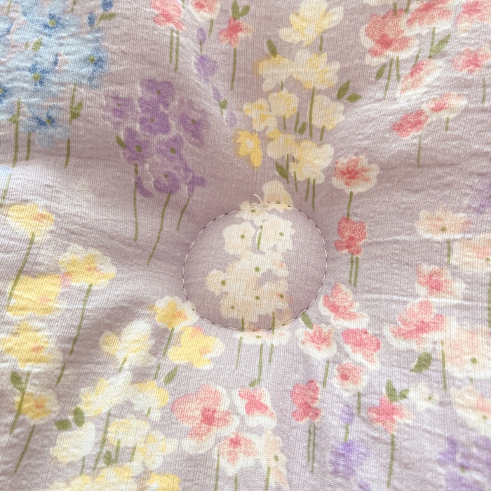 91家纺网 家纺一手货源 找家纺 贝扬思家纺 2025新款云感双层纱ins少女心可爱系加厚豆豆被床盖暖梦系列（小红书推荐） 紫藤香