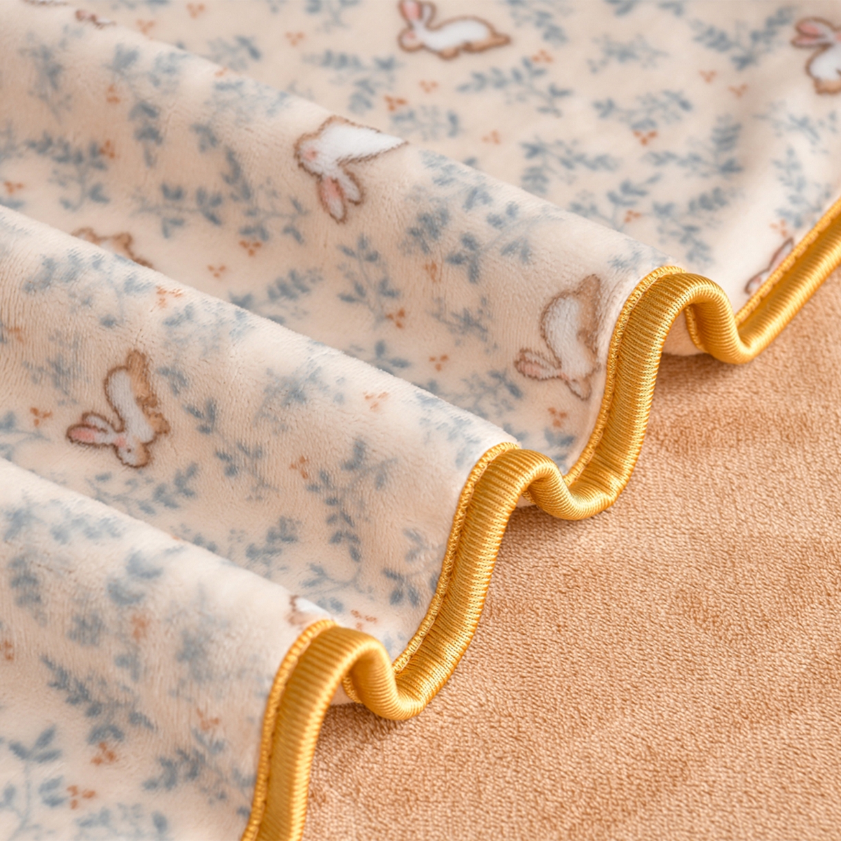 91家纺网 家纺一手货源 找家纺 橘姿家纺 2025新款9-10斤牛奶绒四件套金貂绒四件套 繁华