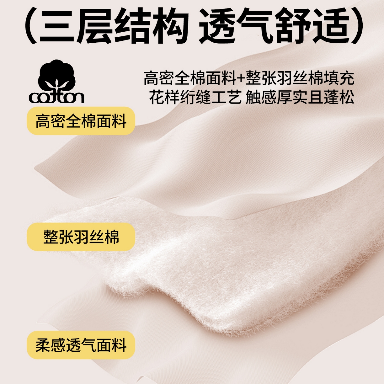 91家纺网 家纺一手货源 找家纺 宜凡家纺 2025新款长绒棉绣花夹棉床盖三件套--蝶恋笙花系列 蝶恋笙花 芙蓉玉