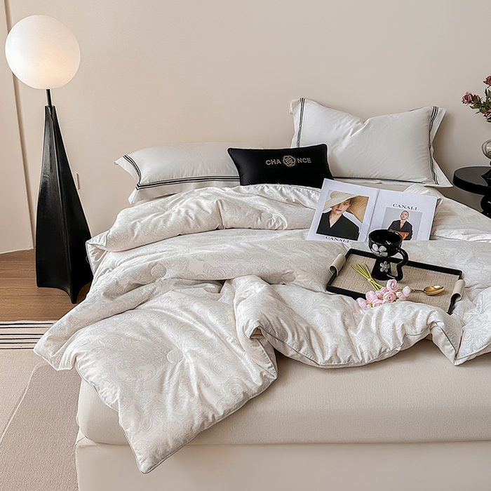 91家纺网 家纺一手货源 找家纺 （总）雅高家居 2025新款全棉被子纯棉60s贡缎长绒棉抗菌被被冬被芯冬被被子