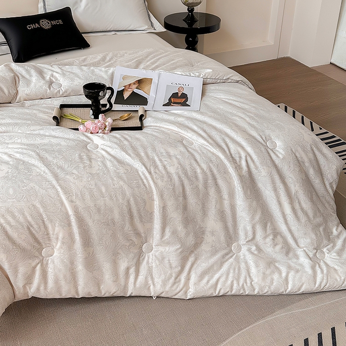 91家纺网 家纺一手货源 找家纺 （总）雅高家居 2025新款全棉被子纯棉60s贡缎长绒棉抗菌被被冬被芯冬被被子