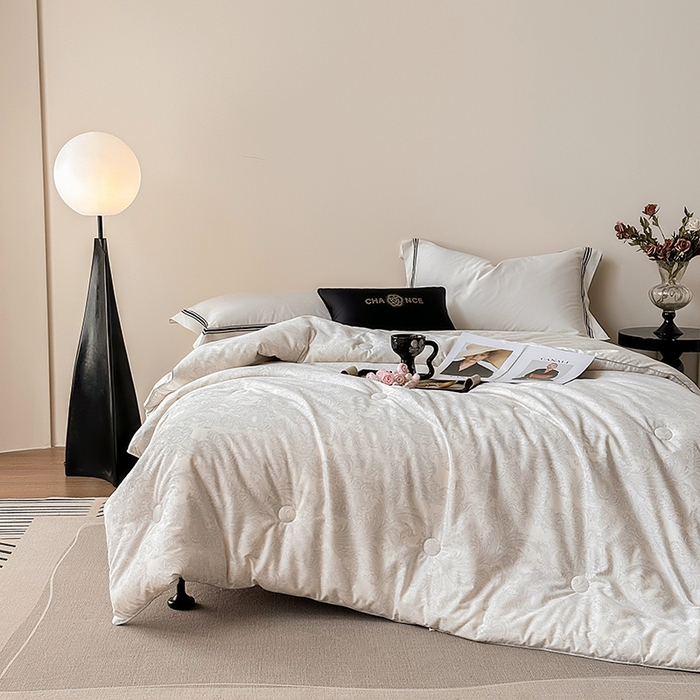 91家纺网 家纺一手货源 找家纺 （总）雅高家居 2025新款全棉被子纯棉60s贡缎长绒棉抗菌被被冬被芯冬被被子