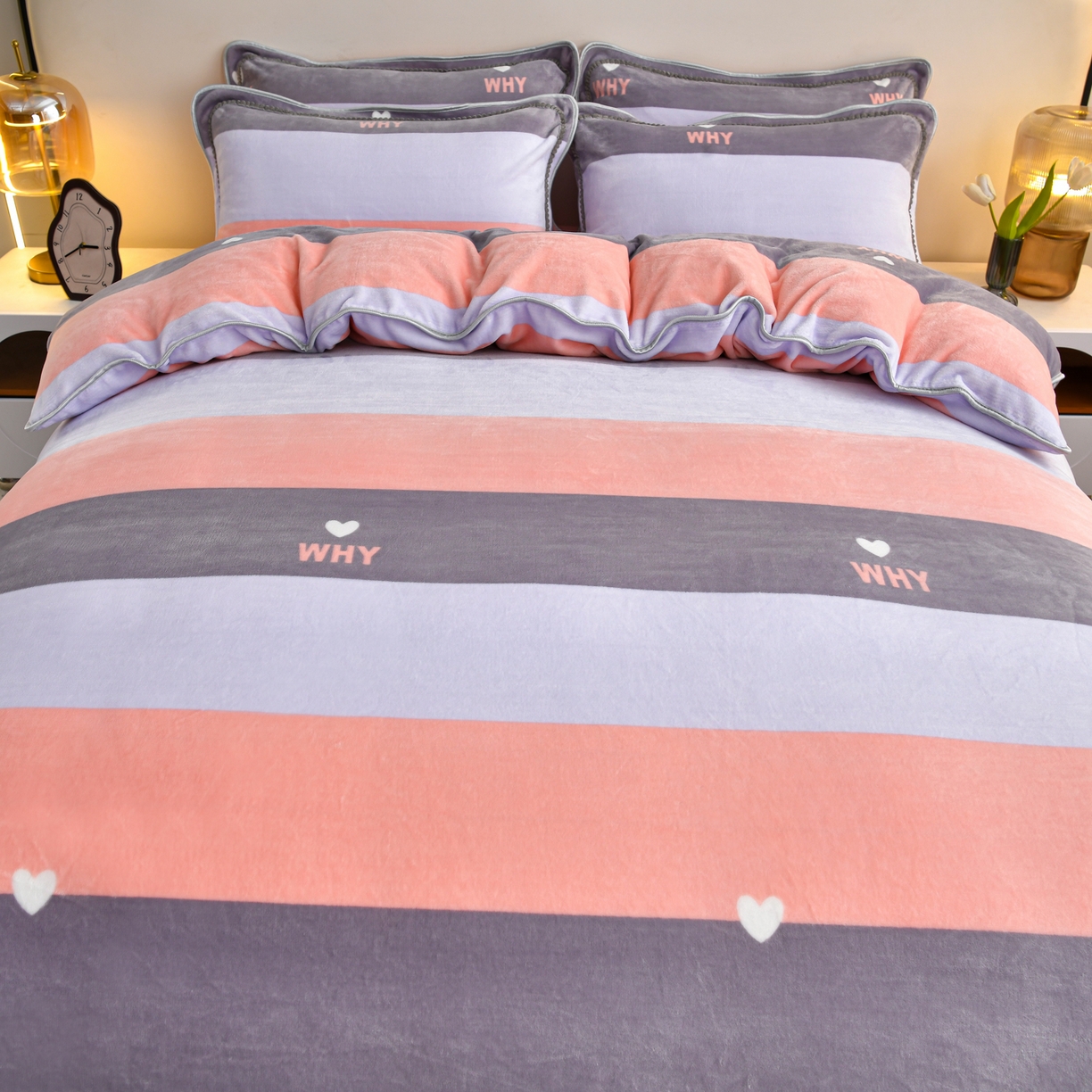 91家纺网 家纺一手货源 找家纺 橘姿家纺 2025新款9-10斤牛奶绒四件套金貂绒四件套 知音