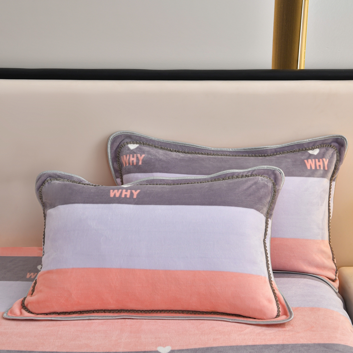 91家纺网 家纺一手货源 找家纺 橘姿家纺 2025新款9-10斤牛奶绒四件套金貂绒四件套 知音