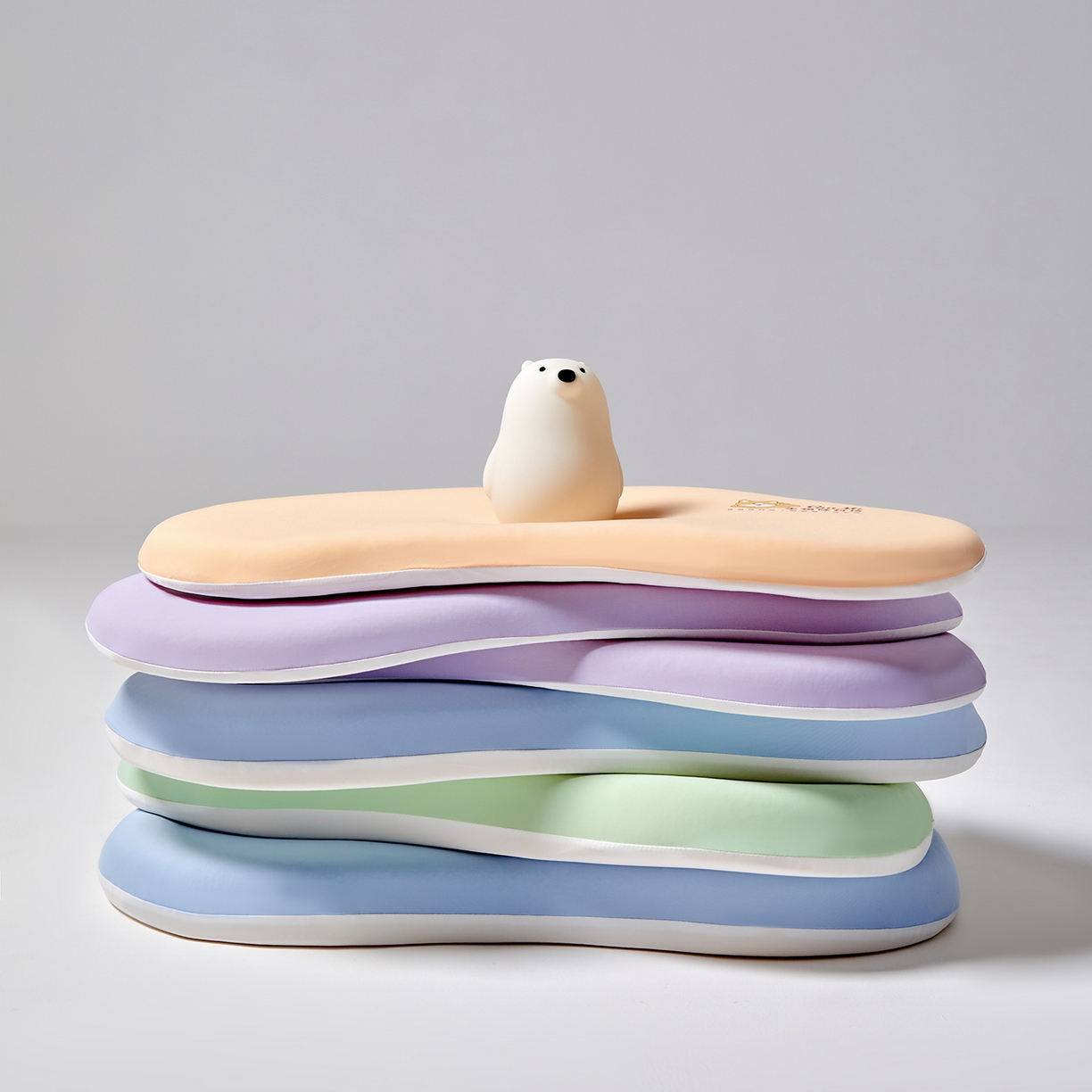 91家纺网 家纺一手货源 找家纺 蔻眠 儿童硅胶护颈枕芯可水洗护颈护脊学生枕头婴幼儿园宝宝定型枕 主图