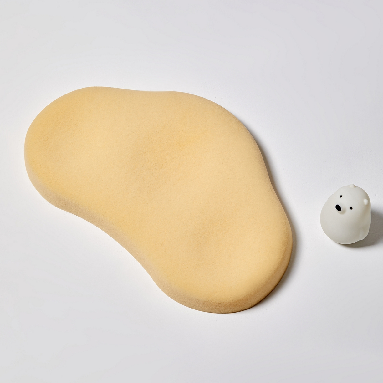 91家纺网 家纺一手货源 找家纺 蔻眠 儿童硅胶护颈枕芯可水洗护颈护脊学生枕头婴幼儿园宝宝定型枕 云朵硅胶枕-橙色