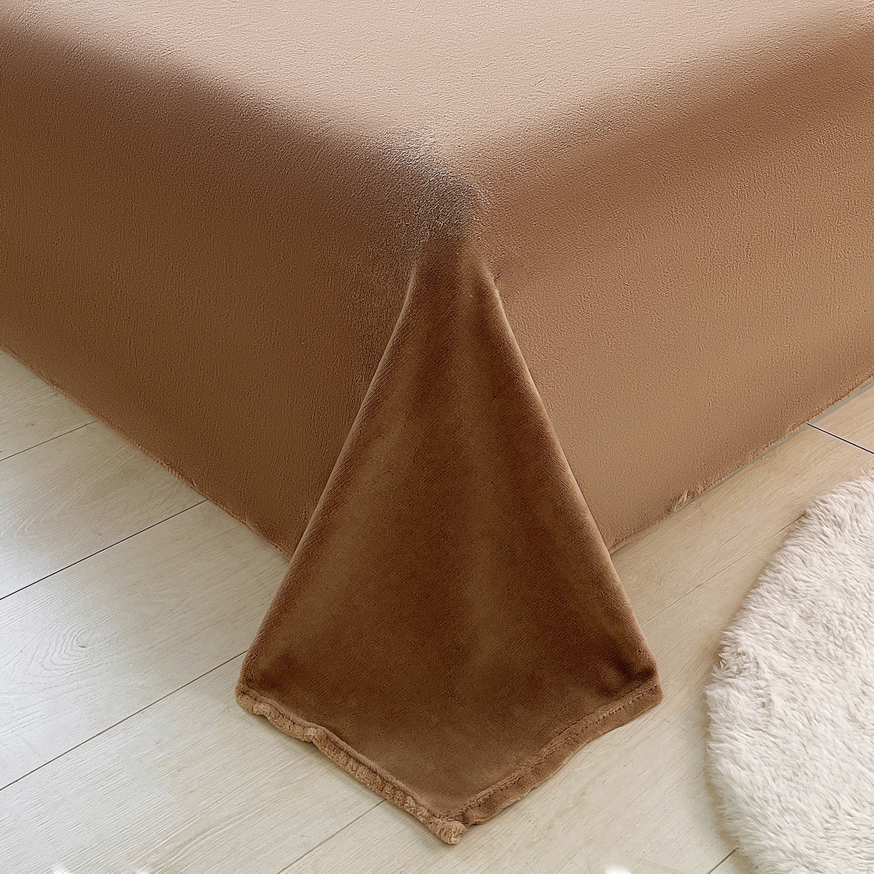 91家纺网 家纺一手货源 找家纺 炫拼家纺 2025新款高克重牛奶绒格子卡通毛巾绣加厚四件套-糖宝系列 糖宝-半勺清风