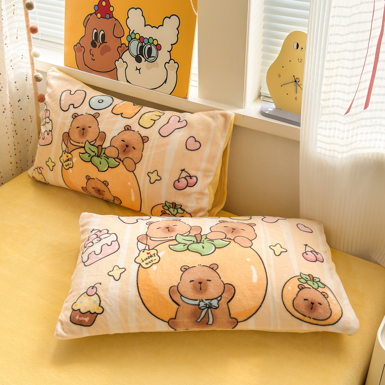 91家纺网 家纺一手货源 找家纺 （总）希诺家居 2025新款大版卡通牛奶绒数码印花四件套