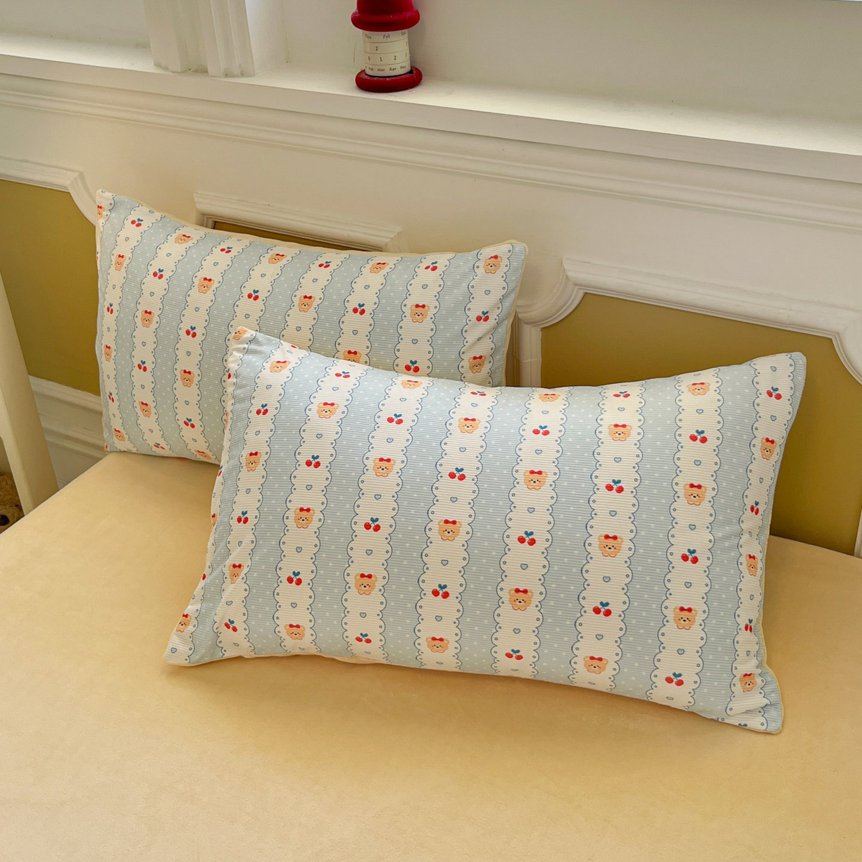 91家纺网 家纺一手货源 找家纺 羚羊语家纺 2025新款灯芯绒 温暖颂系列-印花牛奶绒四件套高克重简约卡通花卉提花加厚保暖床单床笠三件套（买家秀请联系客服!） 温暖颂-樱桃日记