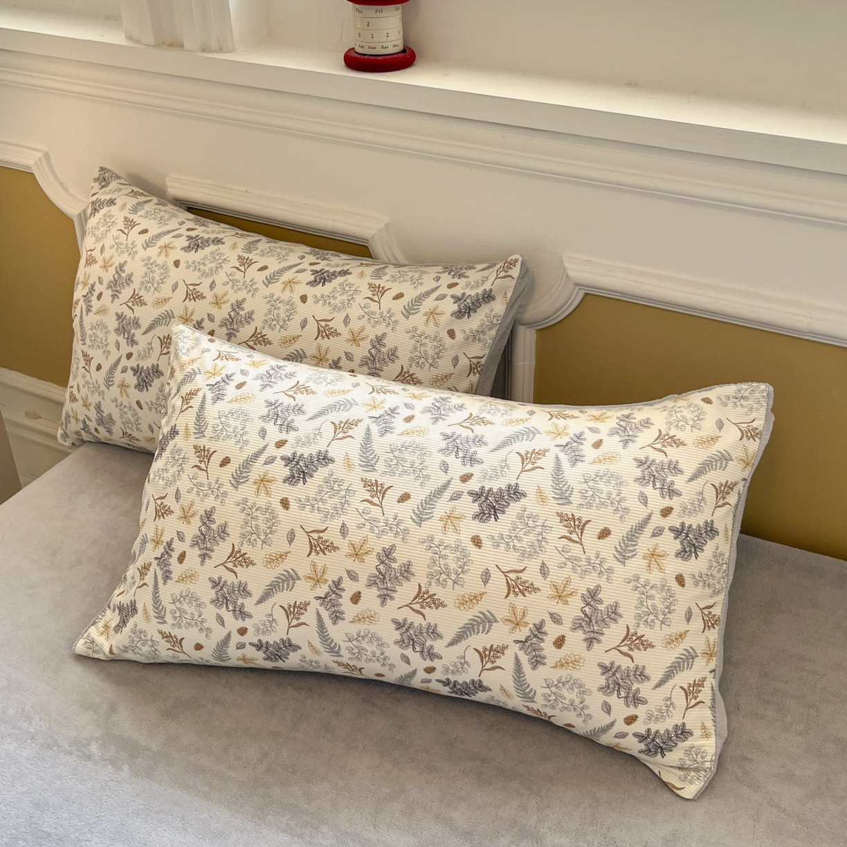 91家纺网 家纺一手货源 找家纺 羚羊语家纺 2025新款灯芯绒 温暖颂系列-印花牛奶绒四件套高克重简约卡通花卉提花加厚保暖床单床笠三件套（买家秀请联系客服!） 温暖颂-叶知秋