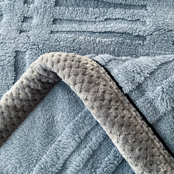 91家纺网 家纺一手货源 找家纺 （总）欧邦 2025新款包边舒棉绒双面绒毛毯-格调系列