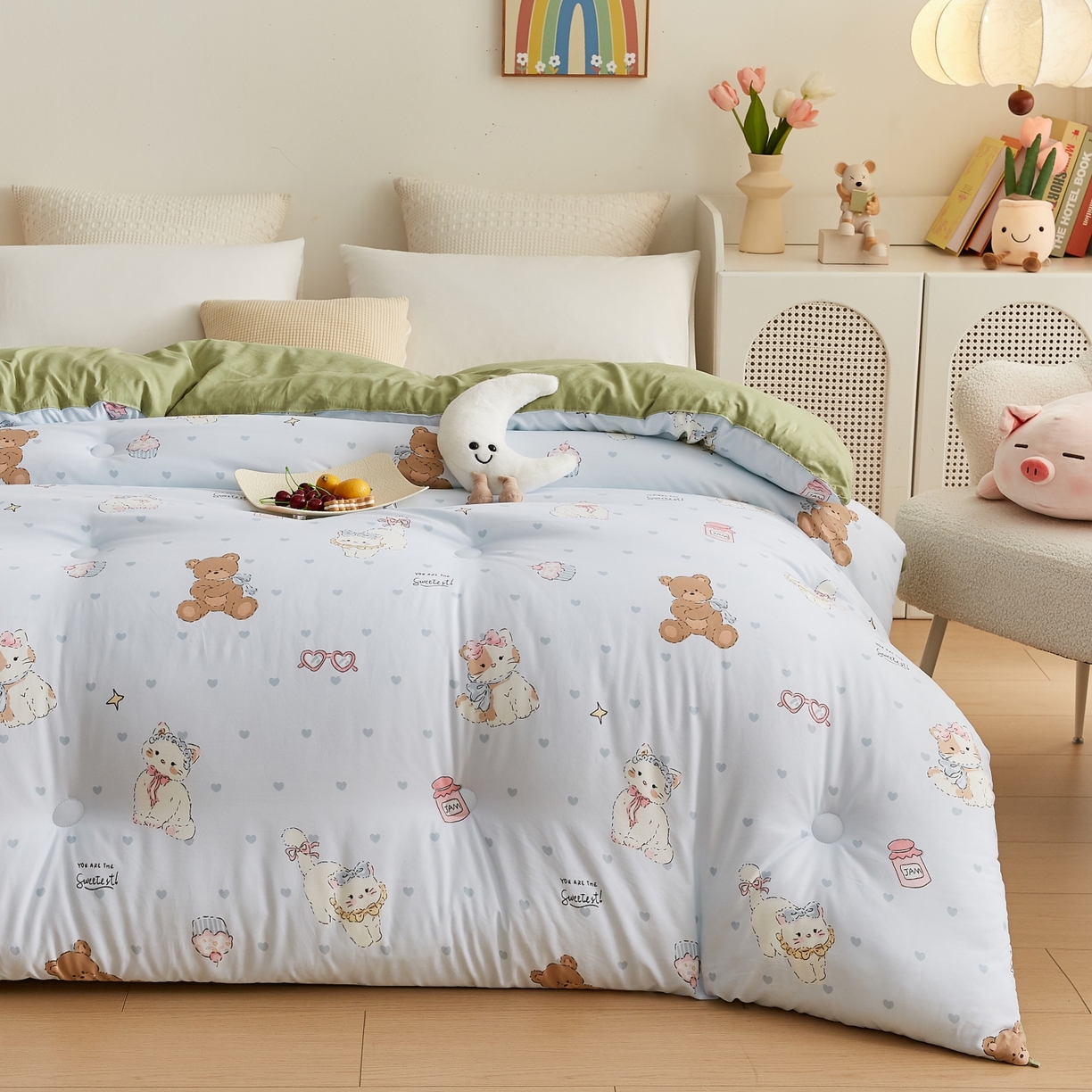 91家纺网 家纺一手货源 找家纺 （总）湘之帛 2025新款A类云朵棉超柔抗菌冬被被子被芯