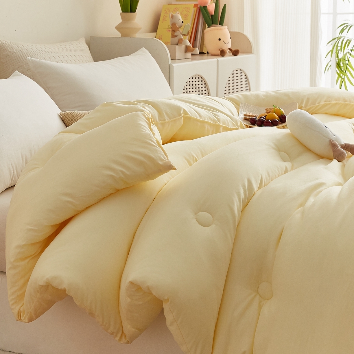 91家纺网 家纺一手货源 找家纺 （总）湘之帛 2025新款A类云朵棉超柔抗菌冬被被子被芯