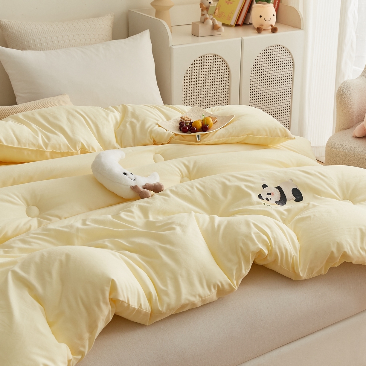 91家纺网 家纺一手货源 找家纺 （总）湘之帛 2025新款A类云朵棉超柔抗菌冬被被子被芯