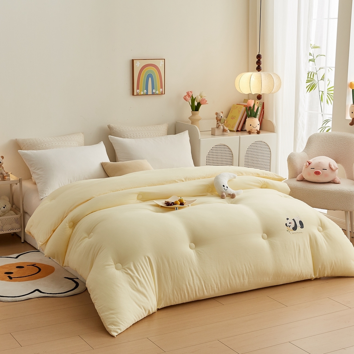 91家纺网 家纺一手货源 找家纺 （总）湘之帛 2025新款A类云朵棉超柔抗菌冬被被子被芯