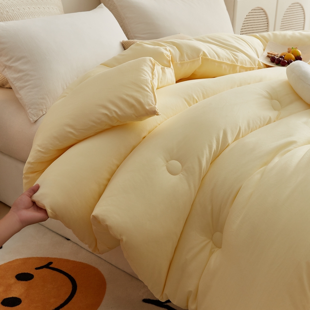 91家纺网 家纺一手货源 找家纺 （总）湘之帛 2025新款A类云朵棉超柔抗菌冬被被子被芯