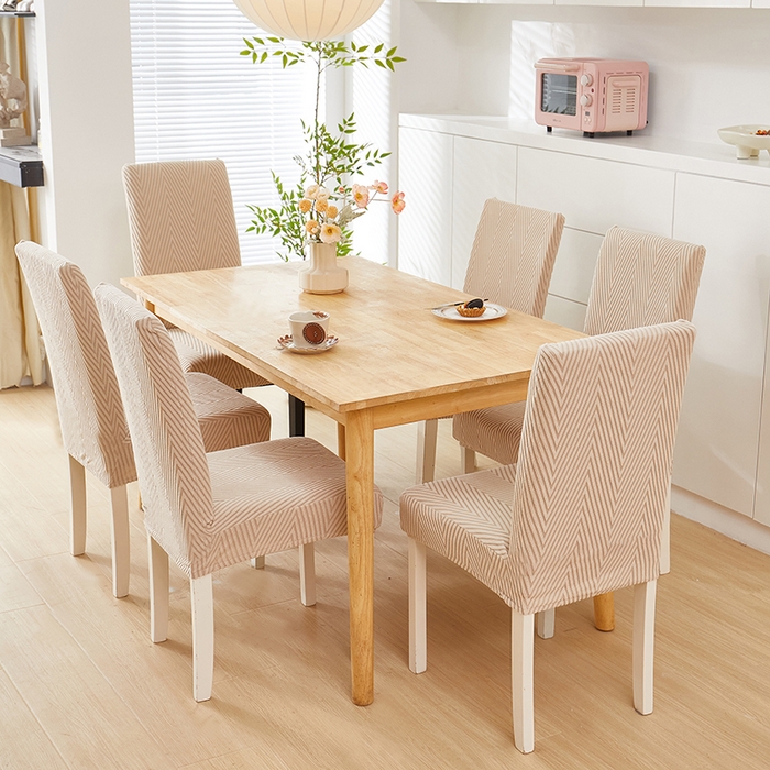 91家纺网 家纺一手货源 找家纺 飞翔家纺沙发套 2025新款人字格椅子套 卡其色