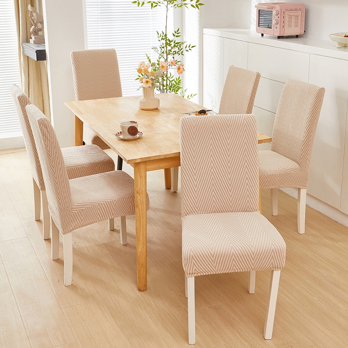 91家纺网 家纺一手货源 找家纺 飞翔家纺沙发套 2025新款人字格椅子套 卡其色