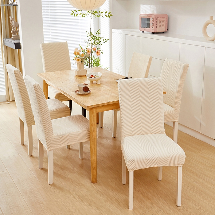 91家纺网 家纺一手货源 找家纺 飞翔家纺沙发套 2025新款人字格椅子套 米黄色