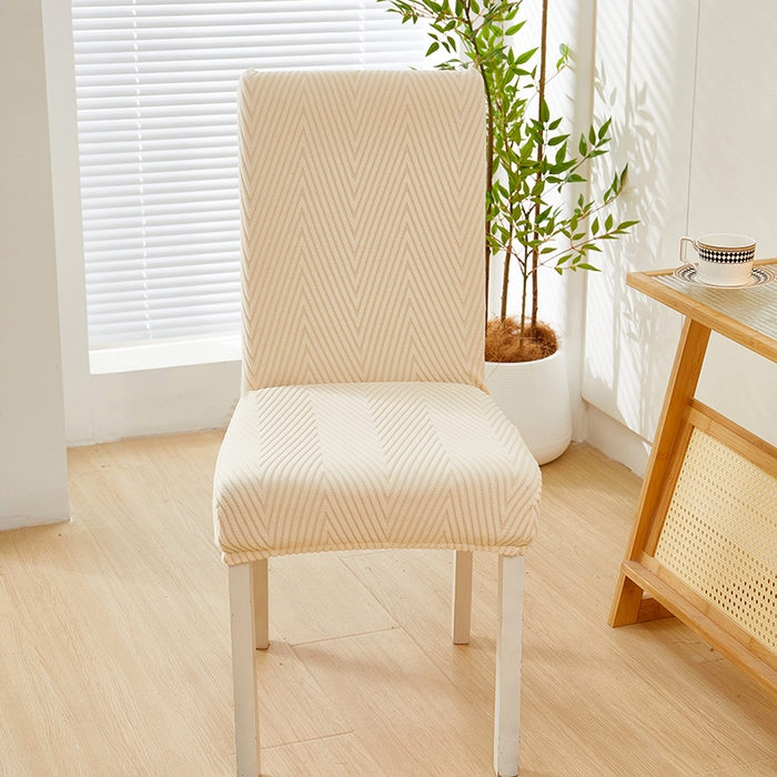 91家纺网 家纺一手货源 找家纺 飞翔家纺沙发套 2025新款人字格椅子套 米黄色