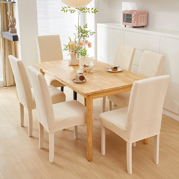 91家纺网 家纺一手货源 找家纺 飞翔家纺沙发套 2025新款人字格椅子套 米黄色