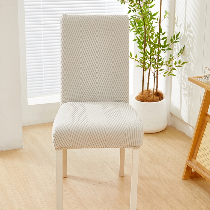 91家纺网 家纺一手货源 找家纺 飞翔家纺沙发套 2025新款人字格椅子套 浅灰色