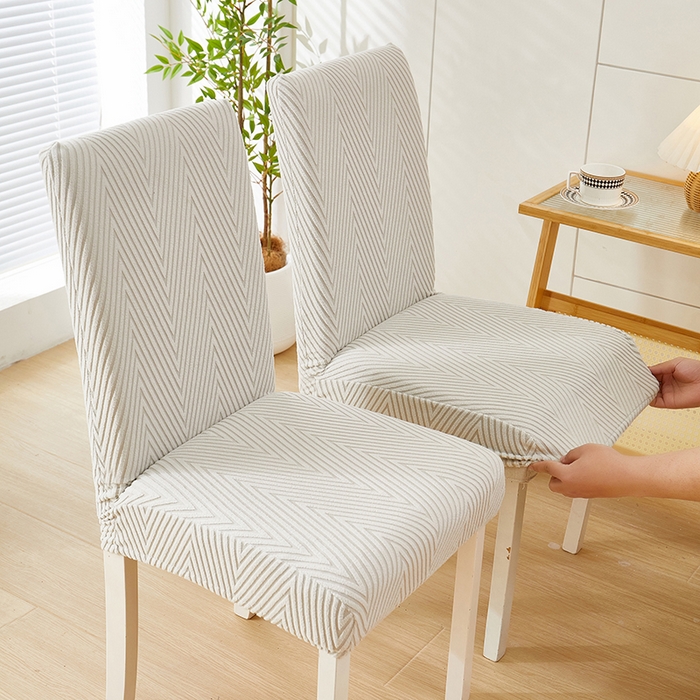 91家纺网 家纺一手货源 找家纺 飞翔家纺沙发套 2025新款人字格椅子套 浅灰色