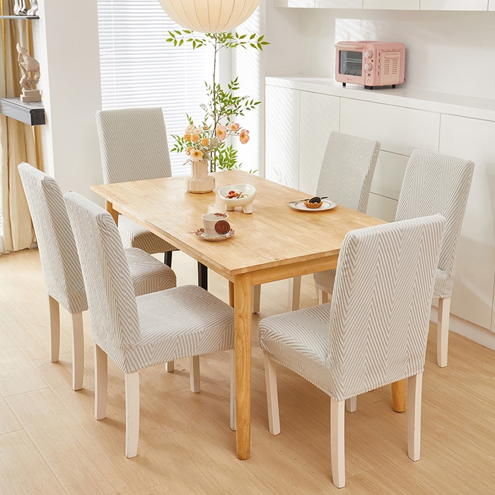 91家纺网 家纺一手货源 找家纺 飞翔家纺沙发套 2025新款人字格椅子套 浅灰色