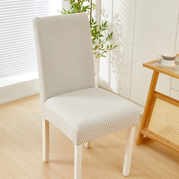 91家纺网 家纺一手货源 找家纺 飞翔家纺沙发套 2025新款人字格椅子套 浅灰色