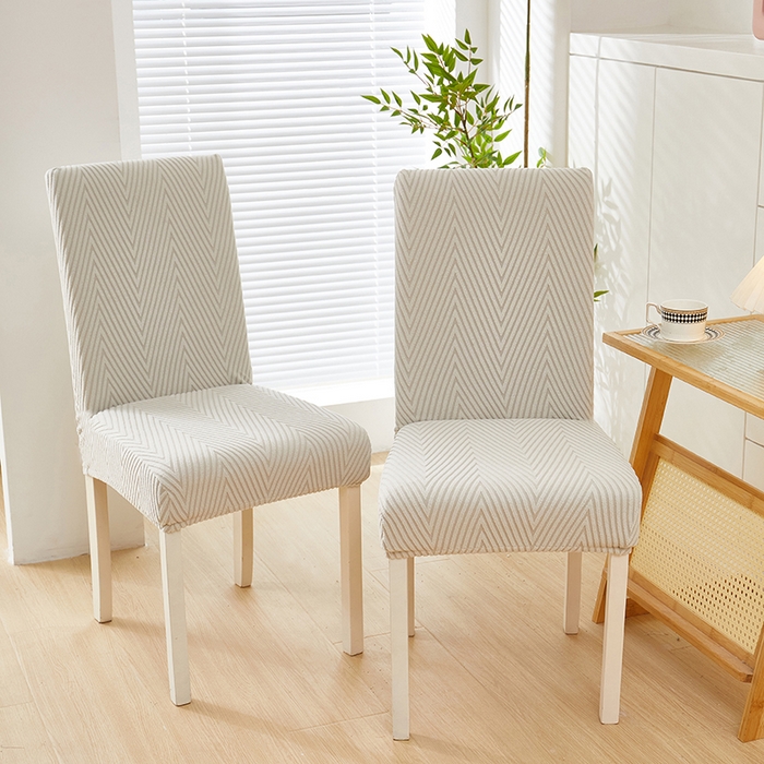 91家纺网 家纺一手货源 找家纺 飞翔家纺沙发套 2025新款人字格椅子套 浅灰色