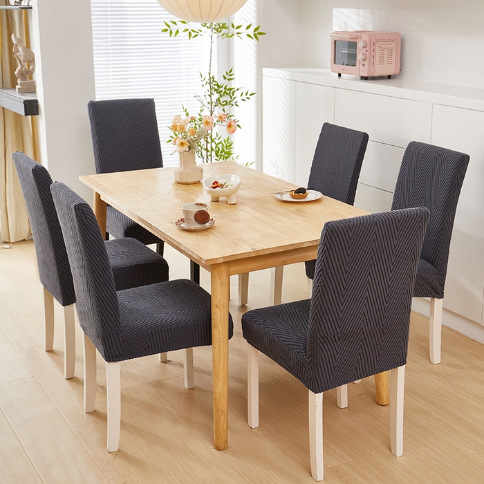 91家纺网 家纺一手货源 找家纺 飞翔家纺沙发套 2025新款人字格椅子套 深灰色