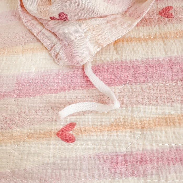 91家纺网 家纺一手货源 找家纺 （总）梦可莱家居 2025秋冬新款法式小黑边木棉云感皱皱纱四件套床盖款