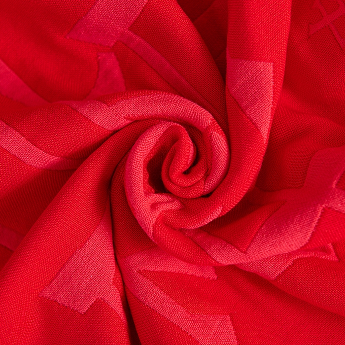 91家纺网 家纺一手货源 找家纺 棠薇家纺 2025新款全棉大红婚庆枕巾红色结婚全棉纱布枕巾盖巾垫巾 喜结连理