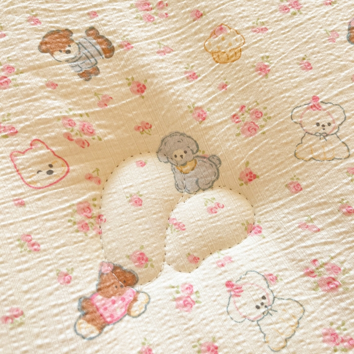 91家纺网 家纺一手货源 找家纺 大彩家居 2025新款水洗皱皱纱大豆被春秋被冬被 小狗乐园